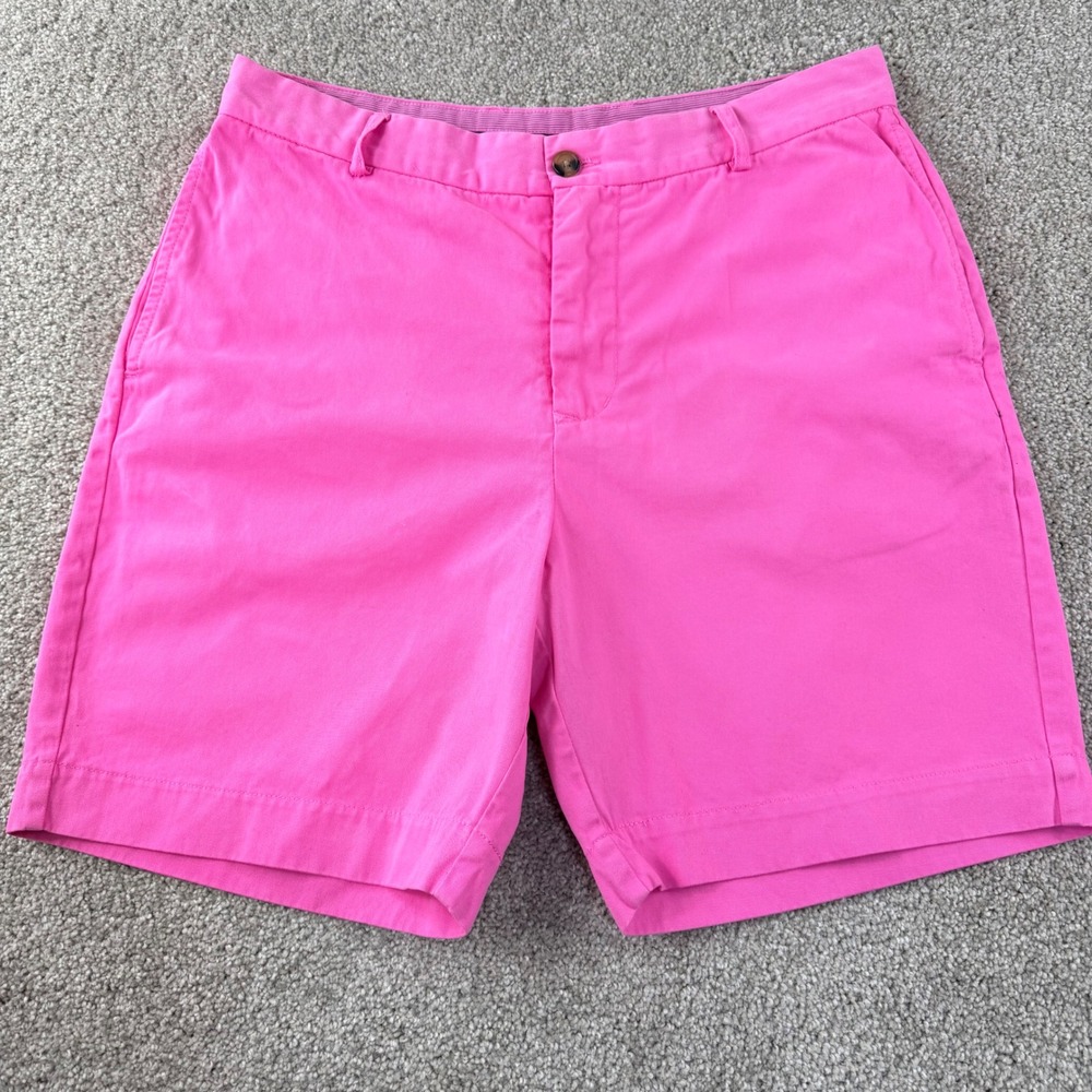 Tailorbyrd Chino Shorts Mens 32 Pink Flamingo Logo Flat Front Preppy Summer Golf
